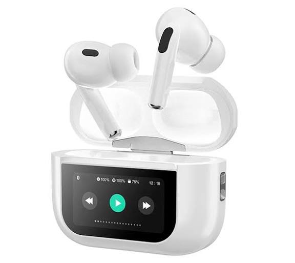 هندزفری بلوتوثی طرح اپل ANC/ENC با نمایشگر لمسی و ضد آب IPX4