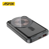 پاوربانک وایرلسی ASPOR مدل A326 ظرفیت ۱۰هزارمیلی آمپر