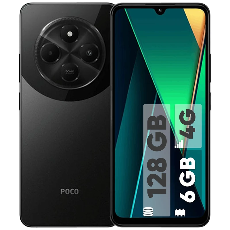 موبایل شیائومی مدل Poco C75ظرفیت 128 رم 6 گیگابایت